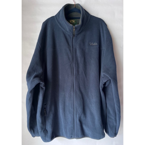 Stillwater Supply Co. Other - Stillwater Supply Co Mens Full Zip Fleece Jacket Marine Blue Cabelas Logo XL NEW